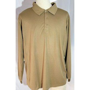 Biylaclesen Beige Long Sleeve Shirt 100% Polyester Breathable Durable Size XL